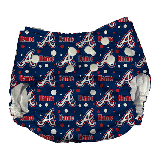 Atlanta Braves AI2 Cloth Diaper