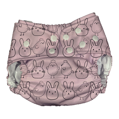 Boho Easter Themed AI2 Cloth Diaper