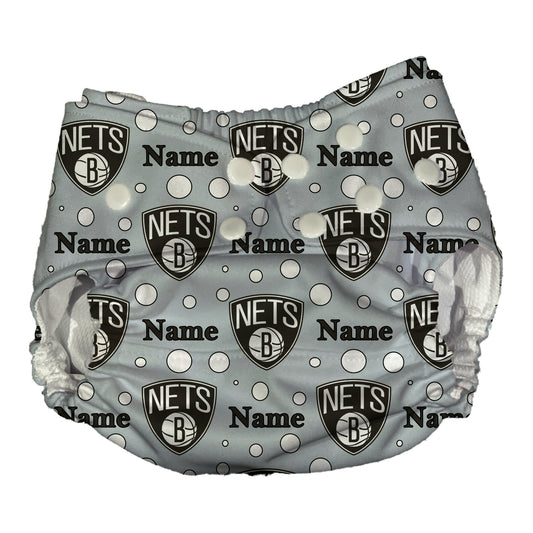 Brooklyn Nets Waterproof Diaper Cover | Reusable Swimmer