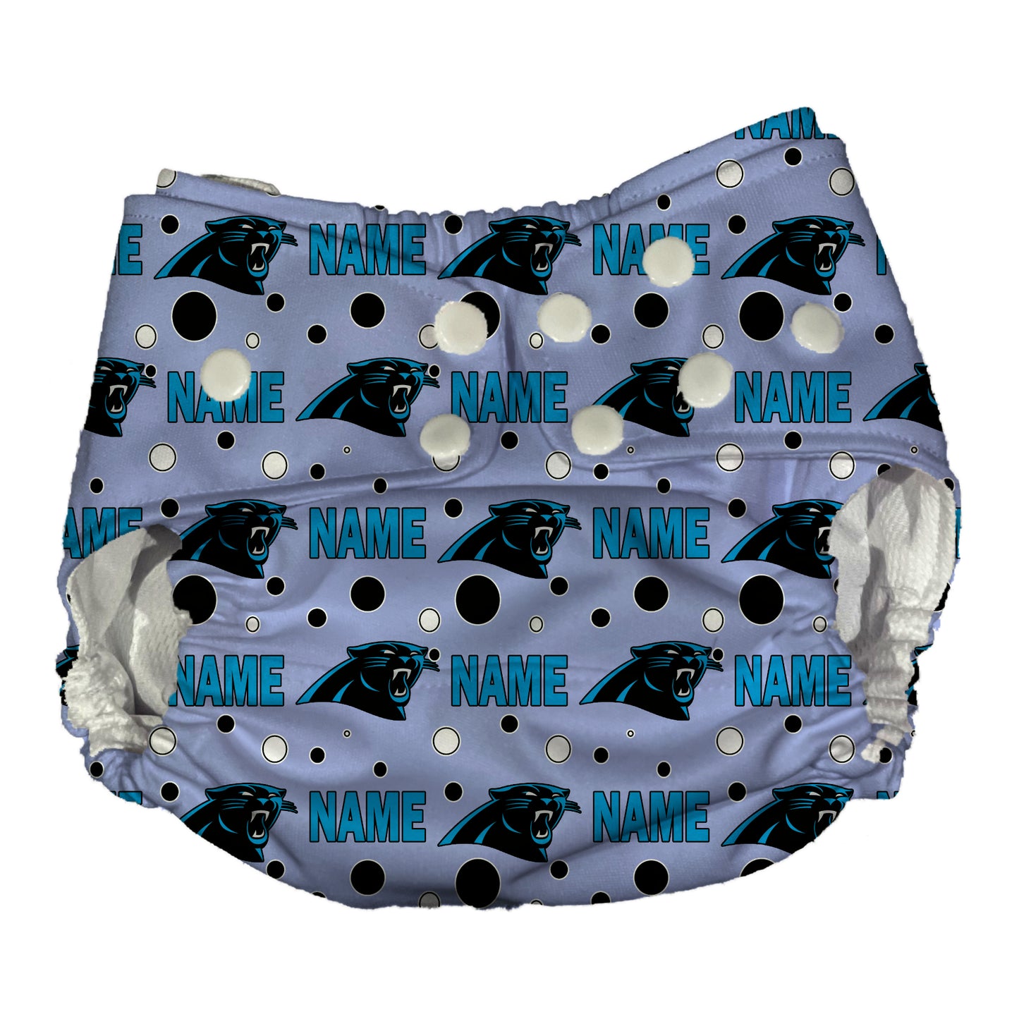Carolina Panthers Waterproof Diaper Cover | Reusable Swimmer