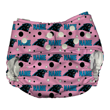 Carolina Panthers Waterproof Diaper Cover | Reusable Swimmer