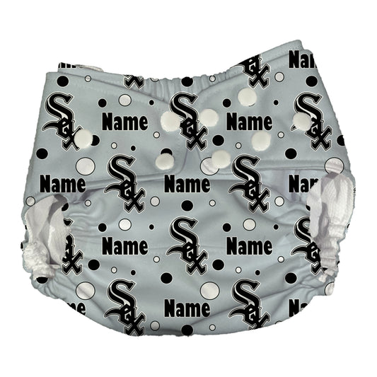 Chicago White Sox Waterproof Diaper Cover | Reusable Swimmer