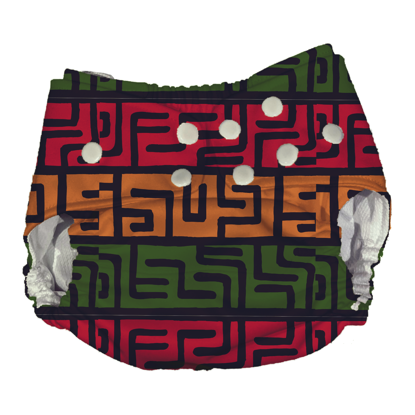 Black History/Kwanzaa Themed AI2 Cloth Diaper