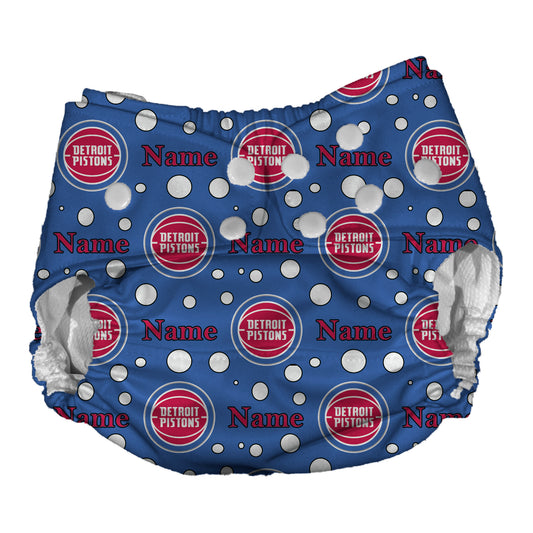 Detroit Pistons Waterproof Diaper Cover | Reusable Swimmer