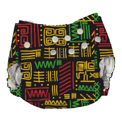 Black History/Kwanzaa Themed AI2 Cloth Diaper