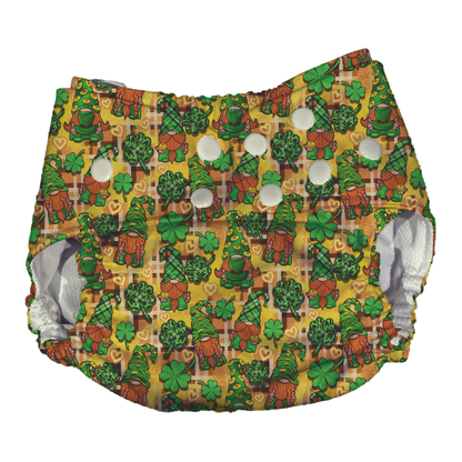 St. Patrick's Day Themed Waterproof Diaper Cover | Reusable Swimmer