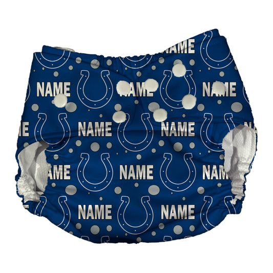 Indianapolis Colts Waterproof Diaper Cover | Reusable Swimmer
