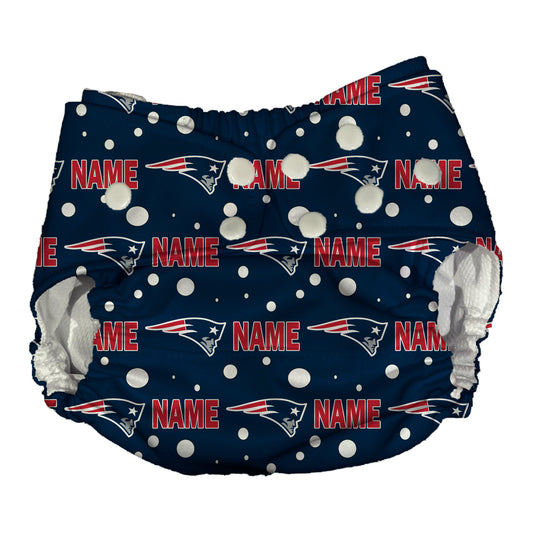 New England Patriots Waterproof Diaper Cover | Reusable Swimmer