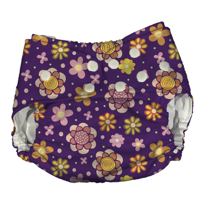 Handdrawn Spring Doodle Flower AI2 Cloth Diaper