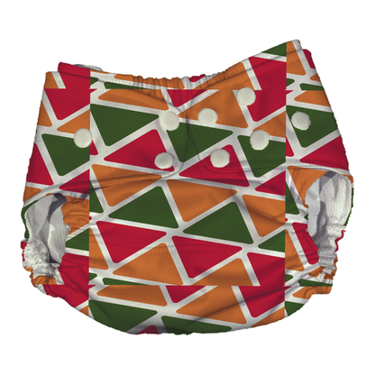 Black History/Kwanzaa Themed Waterproof Diaper Cover | Reusable Swimmer