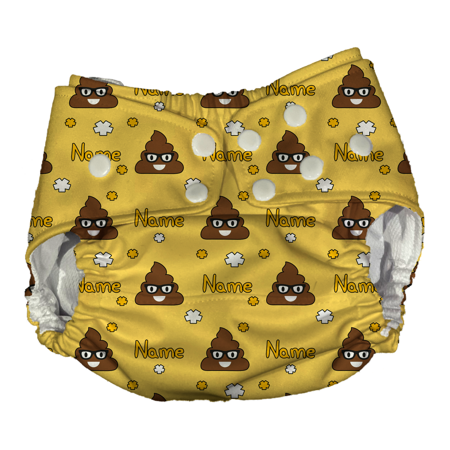 Poop Emoji Themed AI2 Cloth Diaper