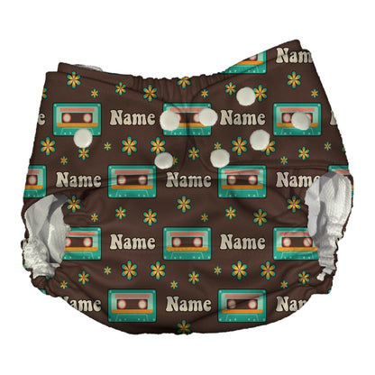 70's Themed AI2 Cloth Diaper