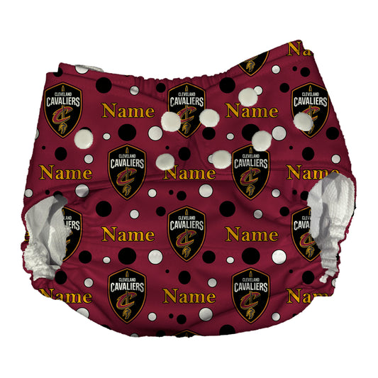 Cleveland Cavaliers Waterproof Diaper Cover | Reusable Swimmer