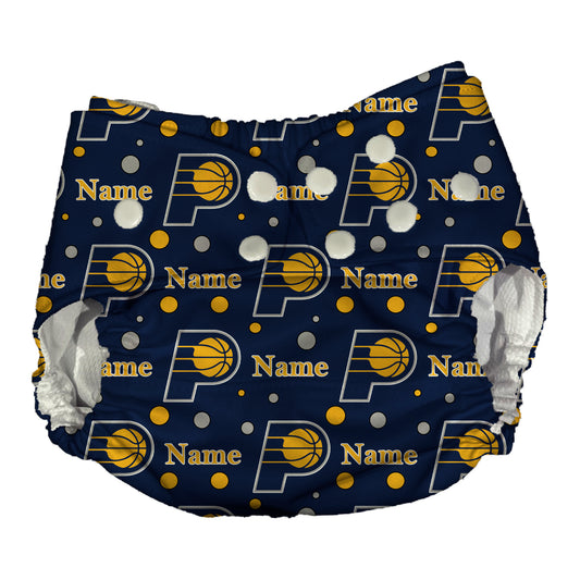 Indiana Pacers Waterproof Diaper Cover | Reusable Swimmer