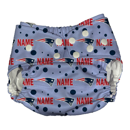 New England Patriots Waterproof Diaper Cover | Reusable Swimmer