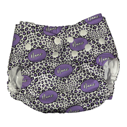 Leopard Print AI2 Cloth Diaper