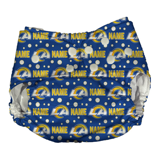 Los Angeles Chargers Waterproof Diaper Cover | Reusable Swimmer