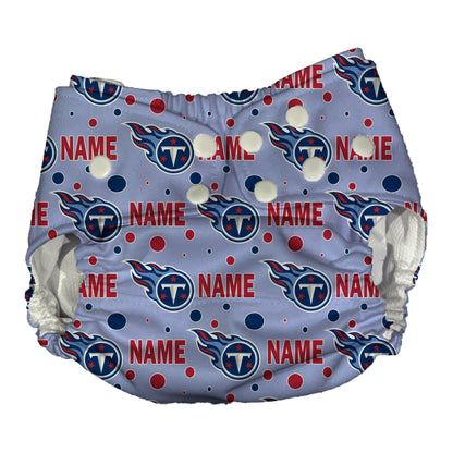Tennessee Titans Waterproof Diaper Cover | Reusable Swimmer