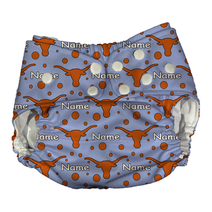 Texas Longhorns AI2 Cloth Diaper