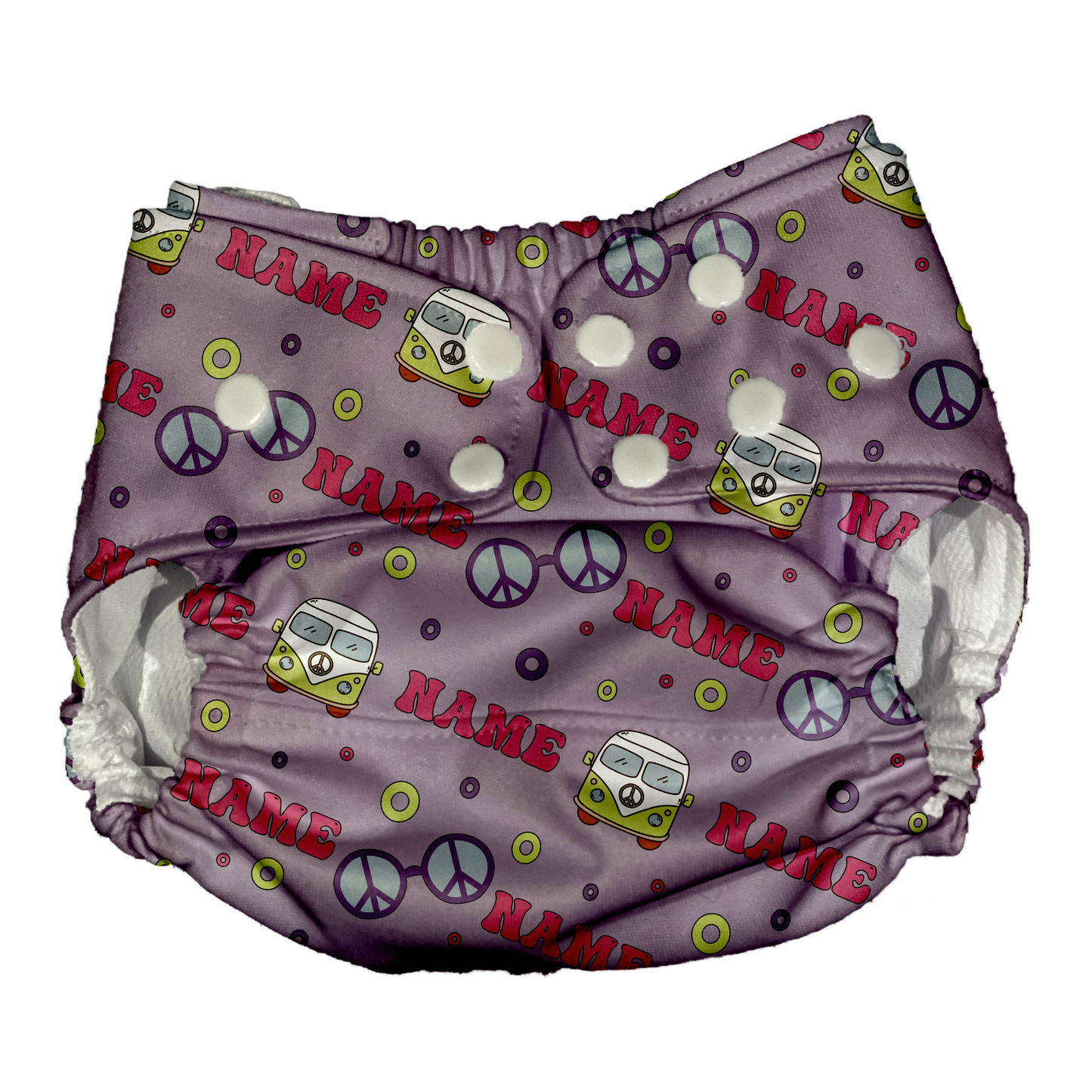 Groovy Spring Themed Waterproof Diaper Cover | Reusable Swimmer